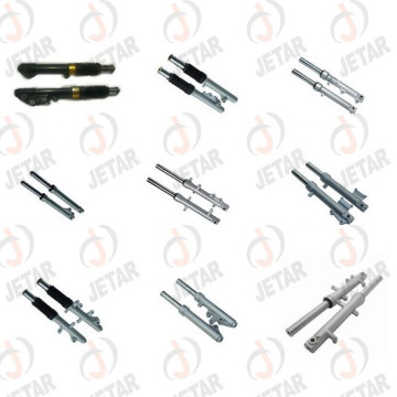 Motorcycle front suspension rear shock absorbers