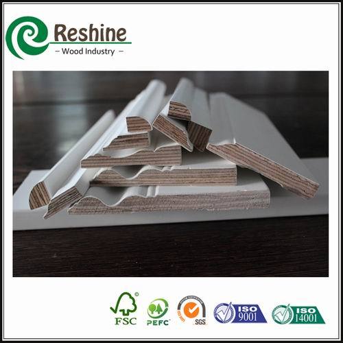 LVL/Pine/Chinese Fir Finger Joint White Wood Moulding