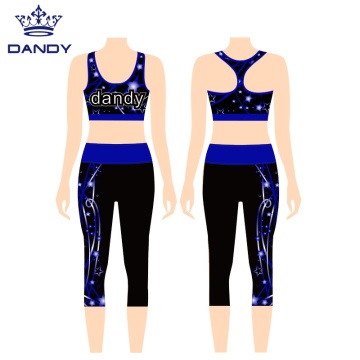 Cropped Trousers Yoga vest cheerleading uniforms
