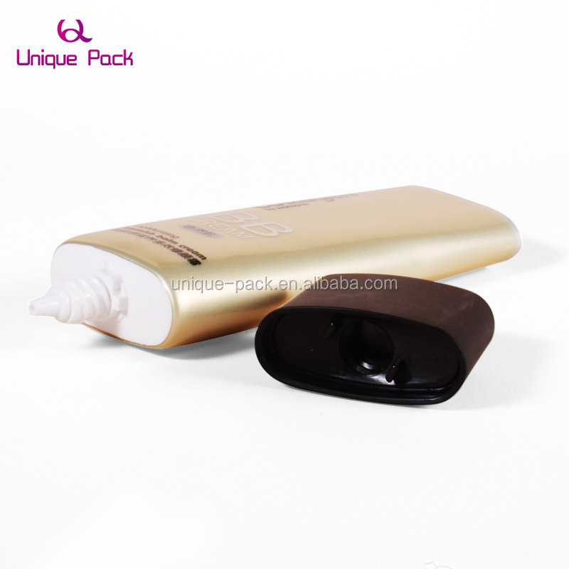 New arrival custom empty transparent cosmetics liquid foundation for cosmetic products oval BB cream container