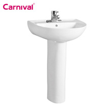 Bathroom Ceramic Pedestal Wash Hand Basins Molds 3407