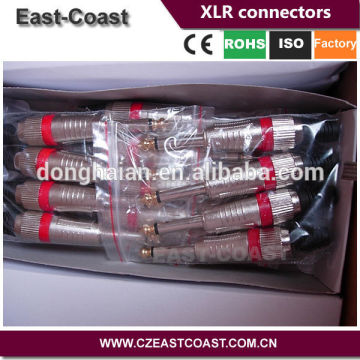 6.35MM Gol Tip 1/4 audio plugs