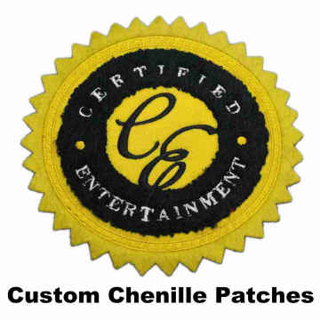 Hot Sales Custom Chenille Stickaufnäher