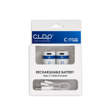 1.5V Lithium USB rechargeable C battery