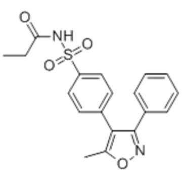 N-[4-(5-methyl-3-phenyl-oxazol-4-yl)phenyl]sulfonylpropanamide CAS 198470-84-7