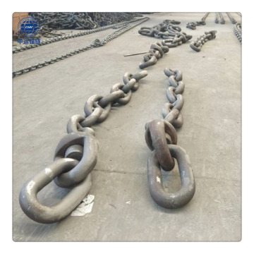 Black Painted Marine ship anchor chain for sale