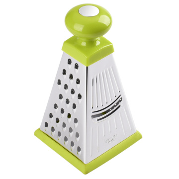 Triangular 4 functional sides stainless steel box grater