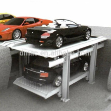 Two levels double deck parking car lift/ two post parking lift