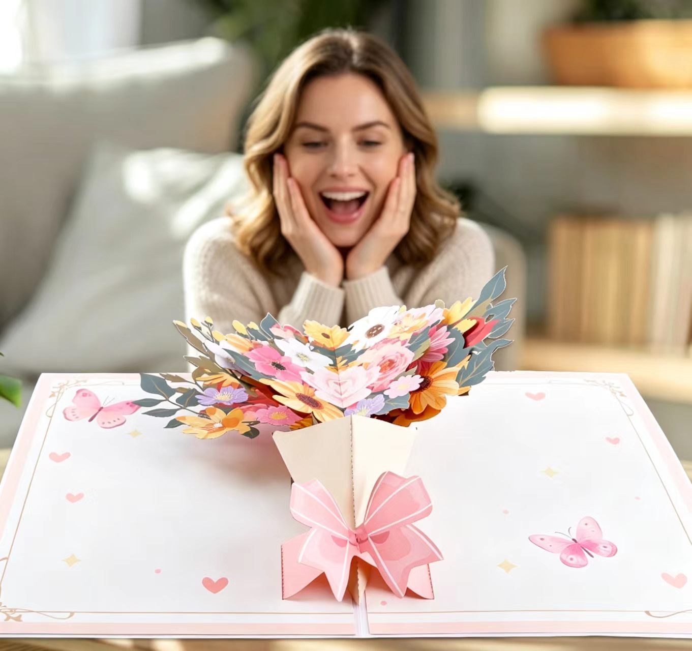 Wyskakujące kartki kwiatowe 3D na Dzień Matki 3D pop up mother's day flower cards