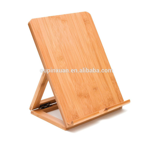 suporte de telefone de bambu suporte de almofada ajustável carrinho de suporte de laptop de bambu