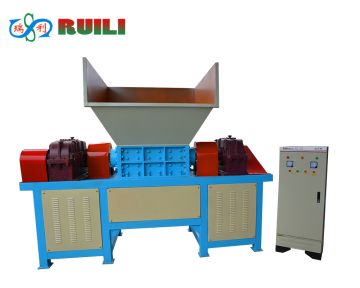 Double Shaft Plastic Shredder Machinery Plastic Sheet Shredder