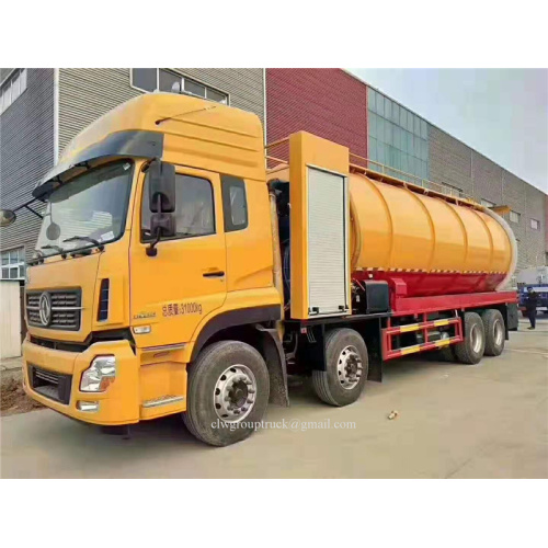 vacuum sewage suction truck wtih hydraulic pump