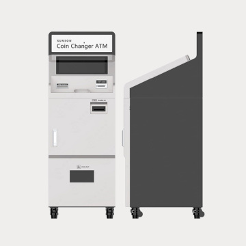 Papier- en metalen geld dispenser ATM -machine