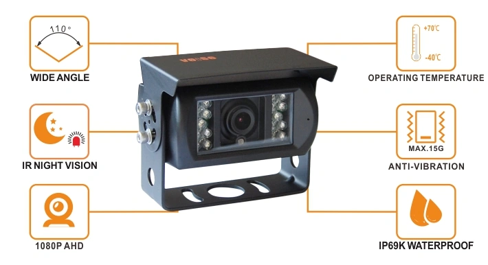 1080P HD DVR Quad Waterproof Monitor Camera System