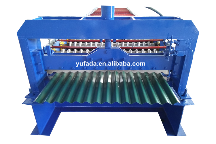 Galvanized corrugated sheet making machine forming roofing sheets roll