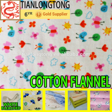 wholesale flannel shirt/printed cotton flannel/textiles fabric cotton