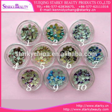 Nail rhinestones flatback, nail art rhinestones non hotfix flat back