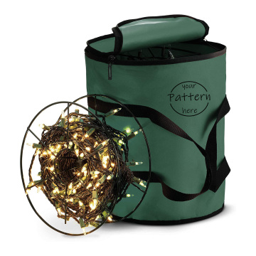 Collapsible Christmas Ornament Storage Box - 600D Oxford Cloth Gift Box