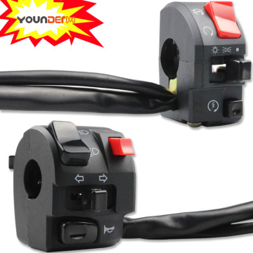 Motorcycle Switch Assembly with LED Indicator - On/Off Switch