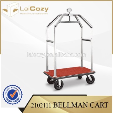 Hot sale high quality bellman luggage cart/serving cart for hotel/serving cart with wheels