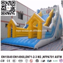 Beauty new winter theme of castle, snow jump castles for sale,inflatable with sliding bouncer