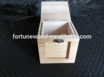 Multifunction small wooden gift box with lid