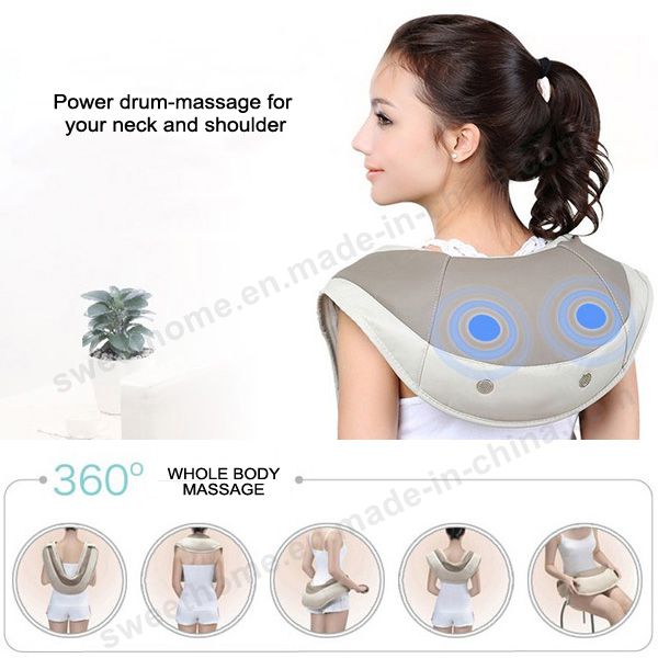 Drum Type Neck and Shoulder Tapping Massager Belt