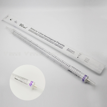 50mL Polystyrene Serological Pipette Individually Wrapped
