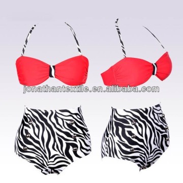 Sexy high waist ladies bikini swimwear