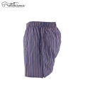 Woven mens cotton boxer shorts with button fly