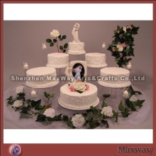 Clear Skillful Promotional Acrylic Cake Display Stand Rack