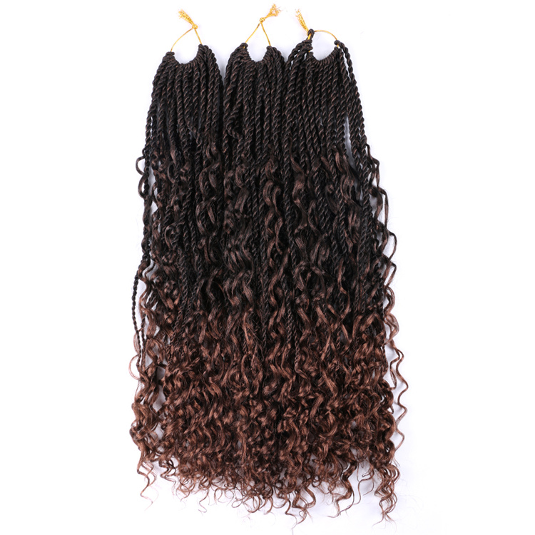 River Senegal Twists Braids Crochet Senegalese Hair Braids Curly Messy River Braids Wholesale