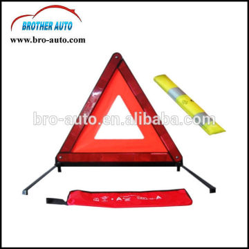 Good price plastic ABS red color reflective Car Warning Triangle with metal leg traffic warn triangle