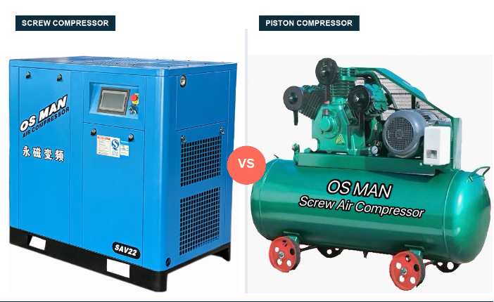 Винтовые воздушные компрессоры и поршневые воздушные компрессоры Screw air compressors and piston air compressors