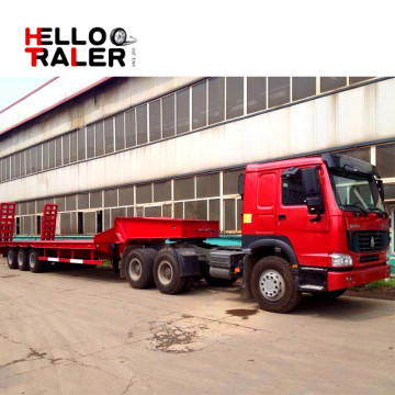 semi trailer decking 60 tons low bed semi trailer