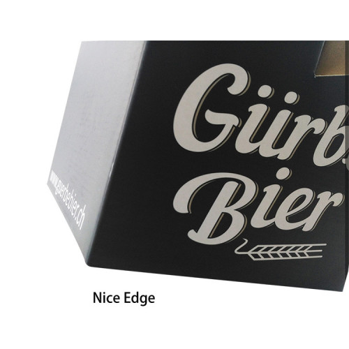 Custom 4 Pack Cardboard Wine Bottle Carrier Box
