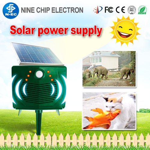 Solar ultrasonic monkey repeller pig repellent