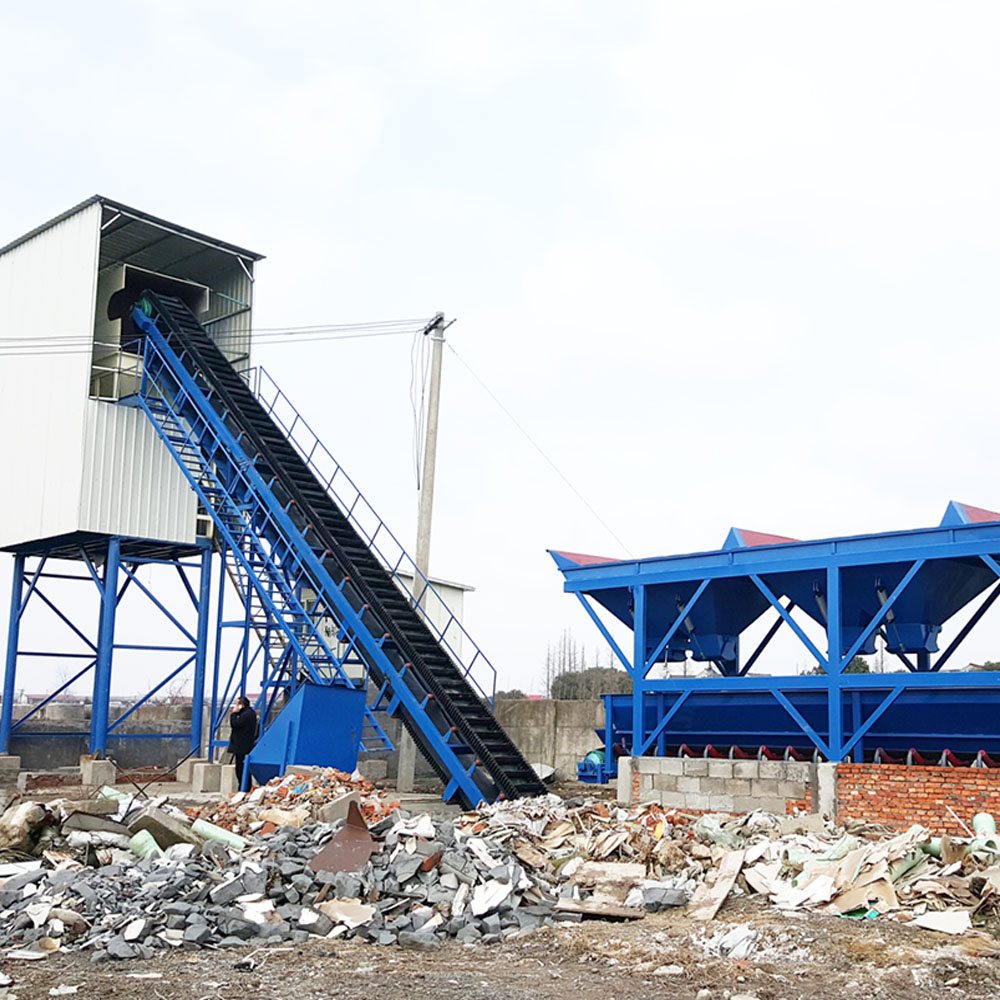 HZS series 60m3 electrical small concrete batching plant