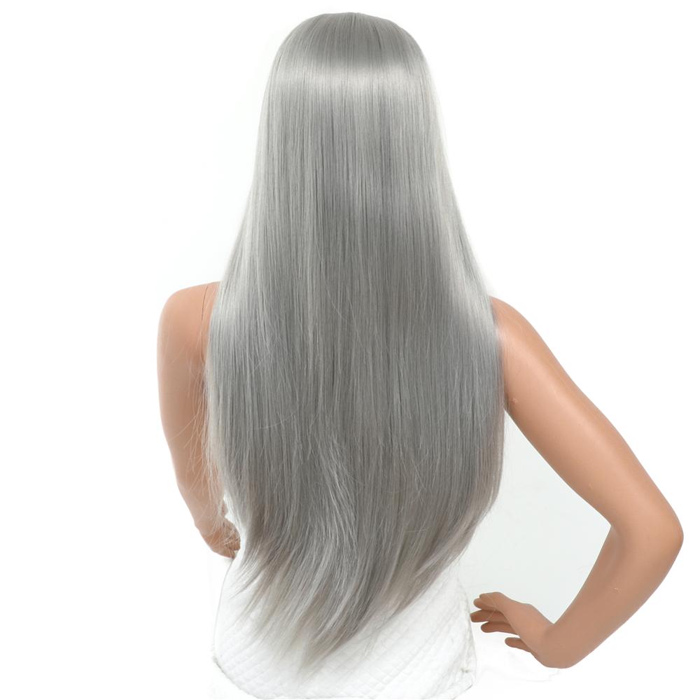 MYZYR straight hair high-quality synthetic wigs, 30-inch heat-resistant wigs of various colors, noble golden synthetic wigs