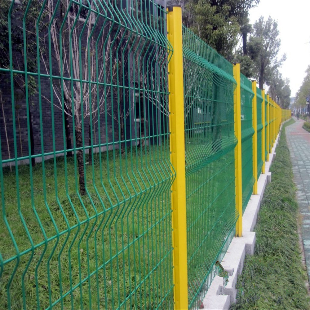 Office Buildings Pre- galvanized  3D Panel Fence