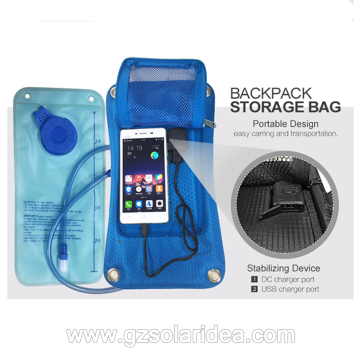 Large Capacity Backpack With Solar Phone Charger