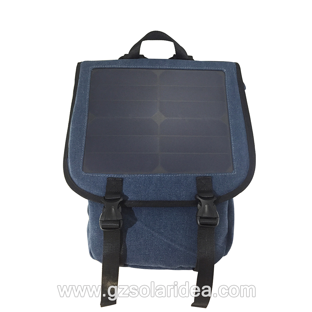 Backpack with Solar Panels