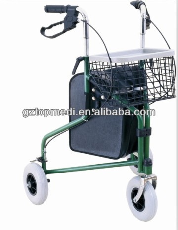 3 wheel folding rollator walker