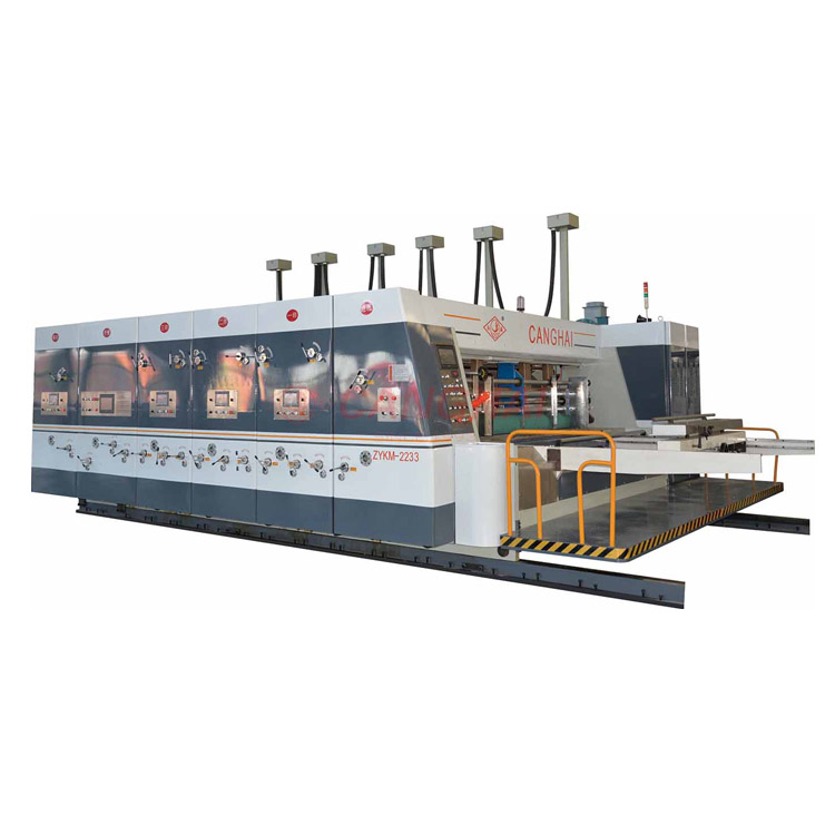 multi color flexo printing die cutting machine for paper board