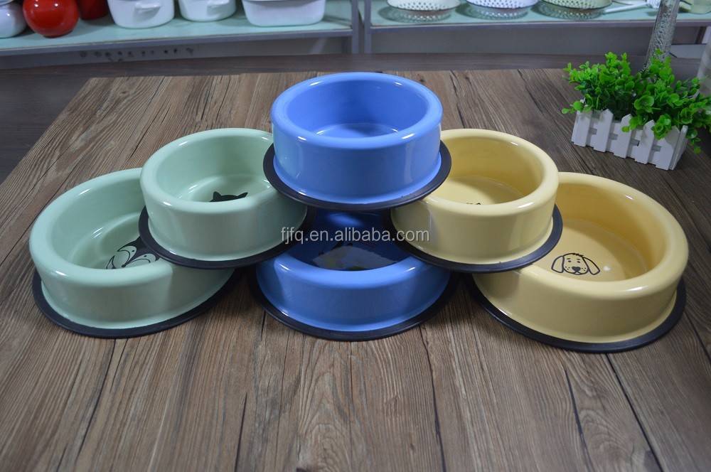 Durable Enamel Pet Bowl Set Pet Tray Cat Feeder Dog Feeder