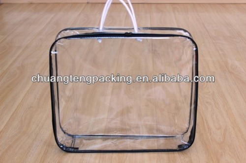 Customized transparent pvc bedding storage packing bag