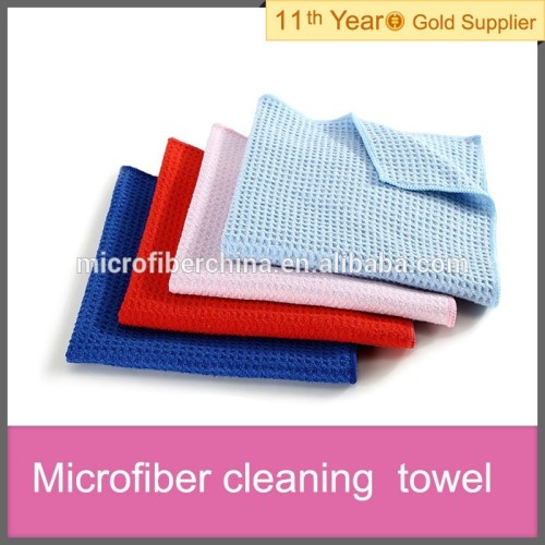 waffle microfiber dish cleaning towel ( microfiber kitchen towel )