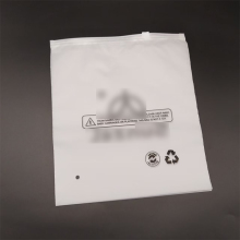 CPE matte ziplock bag for clothing