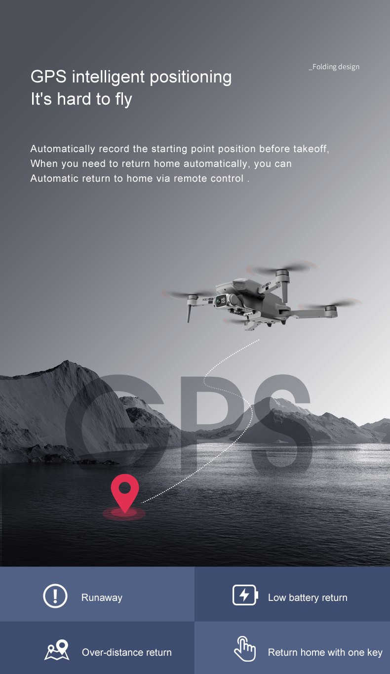 New K80 Air 2S GPS Drone 4K Professional drone Camera Aerial Photography Brushless Motor Foldable Four-Axis