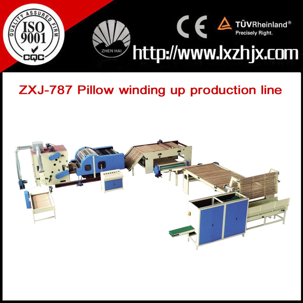 ZXJ-787 High capacity polyester fiber rolling pillow production line
